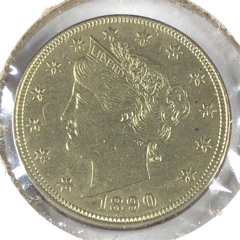 1890 Liberty Head "V" Nickel*High Grade*LIBERTY Fully Visible ...