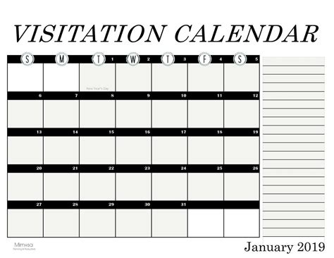 Free Fillable Custody Calendar - Calendar Productivity Hacks