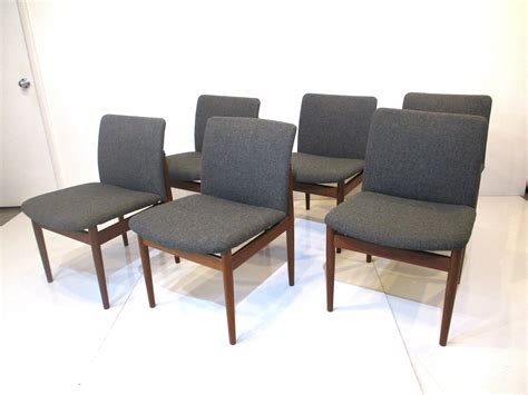 Finn Juhl 191 Teak Dining Chairs by France and Sons Denmark at 1stDibs