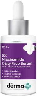 The Derma Co 5% Niacinamide Daily Face Serum with Alpha Arbutin ...