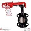 TRADESAFE Butterfly Valve Lockout - Red Valve Lockout Device for 3 11/ ...