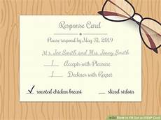 How To Fill Out Response Card For Wedding Invitation by How To Fill Out An Rsvp Card 9 Steps With Pictures How To Fill Out Response Card For Wedding Invitation