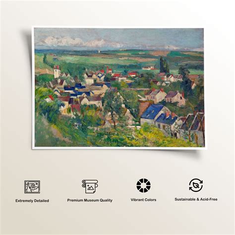 Auvers Panoramic View Painting & Wall Art Print by Paul Cezanne ...