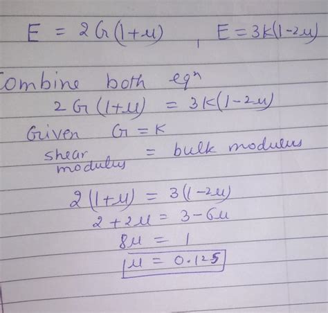 In an experiment it is found that the bulk modulus of a material is ...