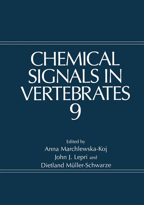 Buy Chemical Signals in Vertebrates 9 Book Online at Low Prices in ...