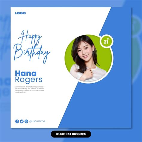 Birthday celebration social media post | Premium PSD