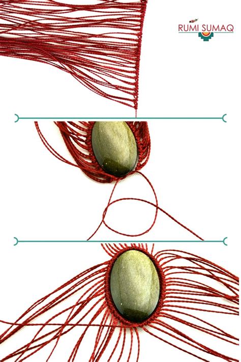 Image result for Macrame Stone Wrapping Tutorial