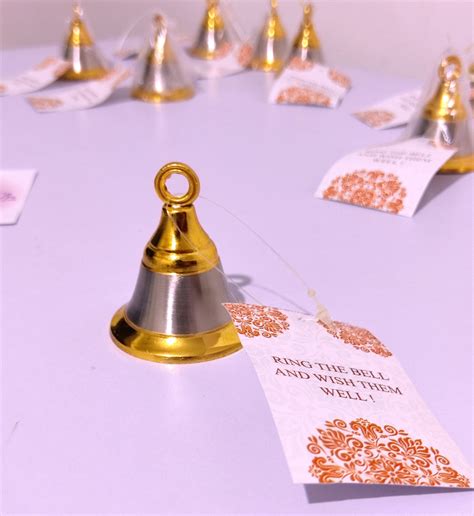 LAMANSH® Silver Golden Bell 🔔 for welcoming couple's in wedding | Germ ...