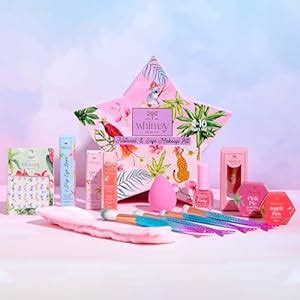 Whimsy Beauty 14-Piece Organic Makeup Kit for Girls & Teens|Real & Non ...