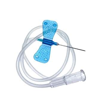 Scalp Vein Set Safety Lock Intravenous Cannula | 21G X 19mm 30.5cm Pack ...