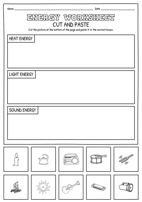 14 Energy Light Heat Sound Worksheets - Free PDF at worksheeto.com ...