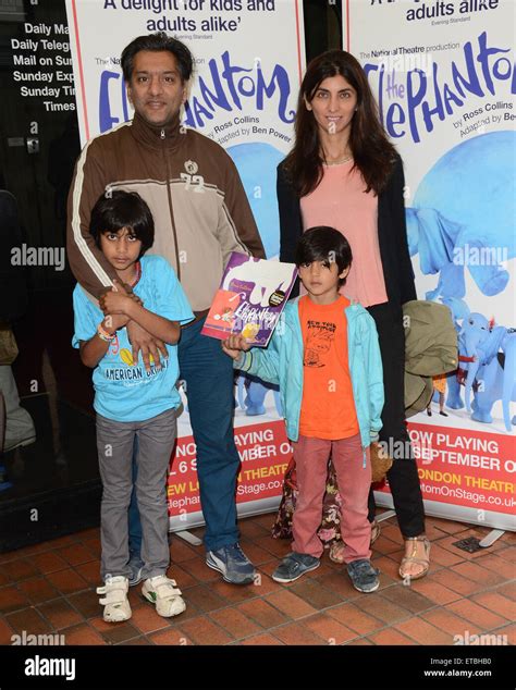 London UK. Nitin Ganatra and family at the opening of the National ...