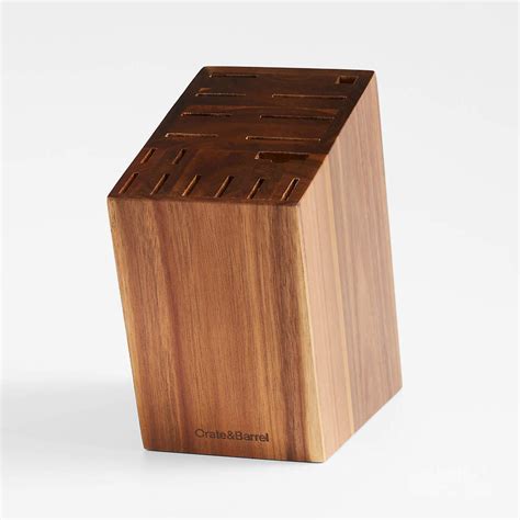 Crate & Barrel 17-Slot Knife Block | Crate and Barrel UAE