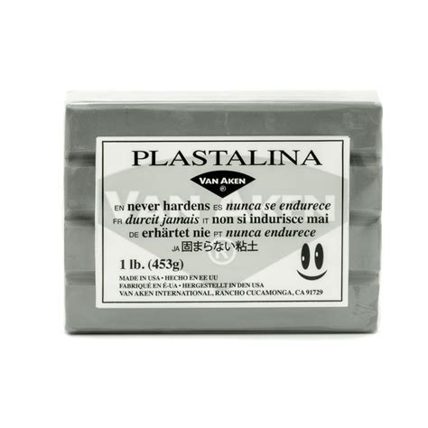 Van Aken Plastalina Modeling Clay - Gray, 1 lb, Modeling Clay : Amazon ...