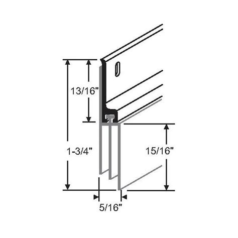 Strybuc 36in TRIPLE VINYL DOOR SWEEP 19-1031AZBZ | Zoro