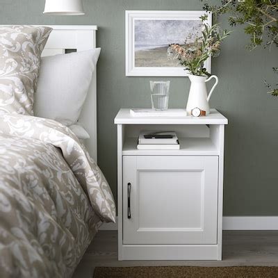 SONGESAND bedside table, white, 42x40 cm (161/2x153/4") - IKEA