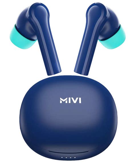 Mivi DuoPods N4 TEDPN4AB TWS Earbuds with AI Noise Cancellation (Blue ...