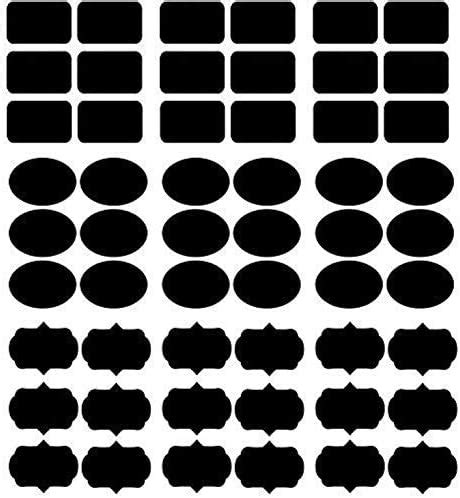 KaaHego J-003 Vinyl Waterproof Kitchen Jar Beverage Labels Bottle Self ...