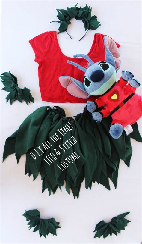 D.I.Y Allthe Time! LILO & Stitch Costume! No sew No glue | Themed ...