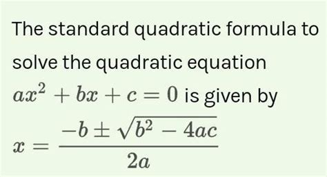 The number of terms in a standard quadratic equation ax² + bx + c = 0 ...