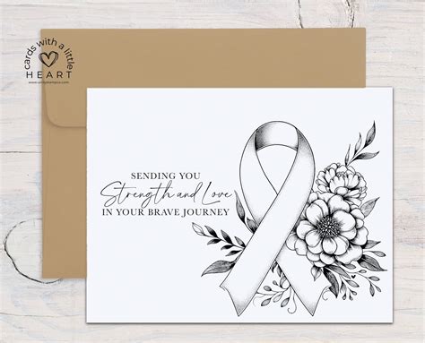 Sending You Strength and Love...cancer Support Card, Strength ...