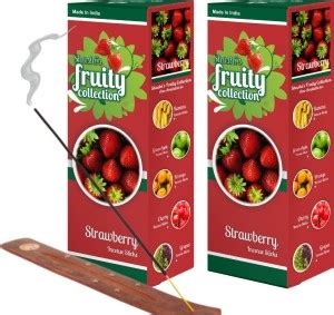 SHASHI Strawberry Agarbatti (240 Incense Sticks) Exotic Fruity & Sweet ...