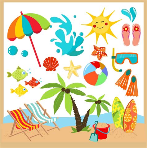 Summer / Beach clipart Clip Art / summer Digital Clipart
