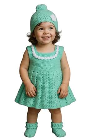 Buy Windrop Solutions® Handmade New Born Baby Frock Midi/Knee Length ...
