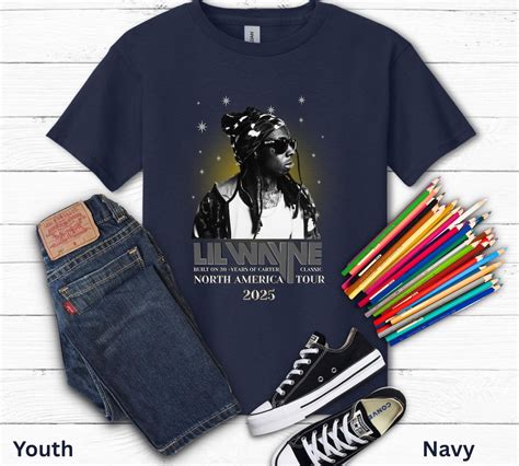 Lil Wayne Rap Tour 2025 Vintage Shirt, Lil WAYNE Tour 2025 Tee, North ...