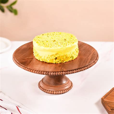 Natural Acacia Wood Beaded Cake Stand Online - Premium Cake Stand ...