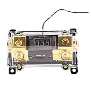 NF&E 100A 2-Way Car Audio Fuse Holder Power Distribution Block with Led ...