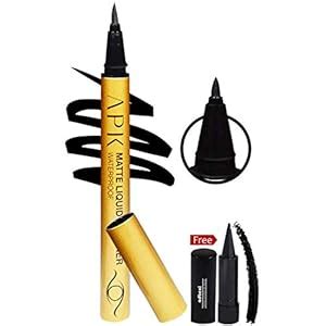 Buy APK Matte Liquid Pen Eyeliner with Adbeni Kajal (Black, 1.6 ml ...
