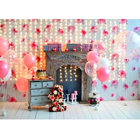 5x3ft 7x5ft festival banquet pink theme photography backdrop background ...
