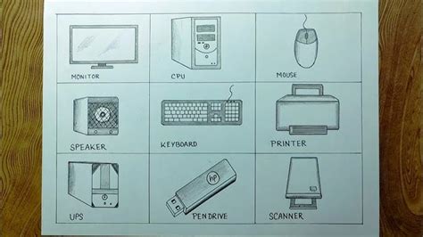 Computer Parts Drawing 的图像结果