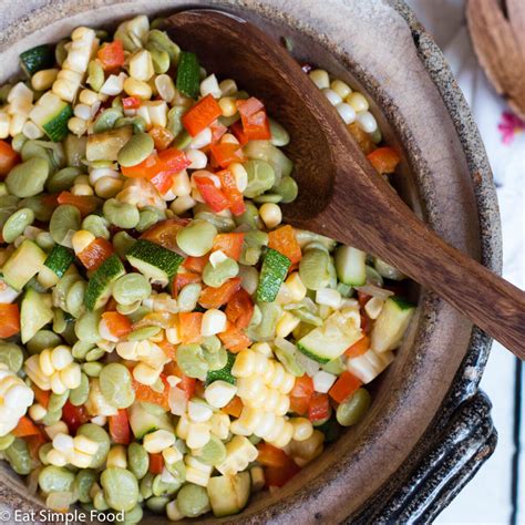 Southern Butter Bean (Lima Bean) Succotash Recipe - Eat Simple Food