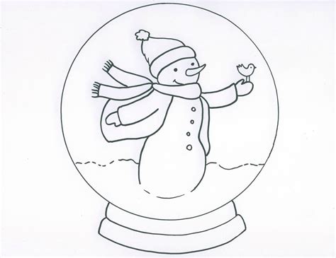 Snow Globe Drawing at PaintingValley.com | Explore collection of Snow ...
