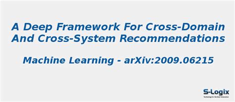 Cross-Domain and Cross-System Recommendations | S-Logix