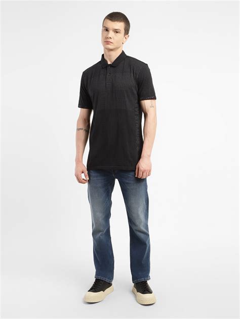 Men's Self Design Polo Collar T-shirt – Levis India Store