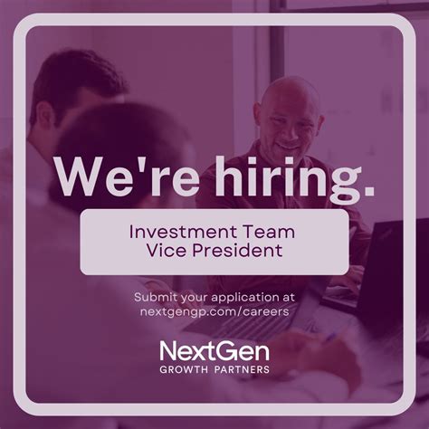 NextGen Growth Partners on LinkedIn: #team #opportunity #privateequity