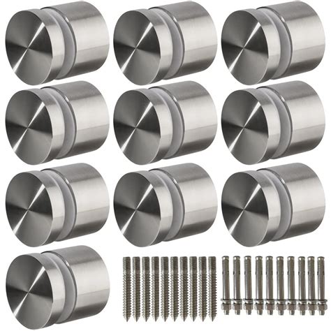 10 Pack LukLoy SS316 Solid 1.32lb Heavy Duty Glass Railing Standoff ...
