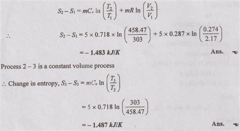 Solved Anna University Problems on Entropy principles - Thermodynamics