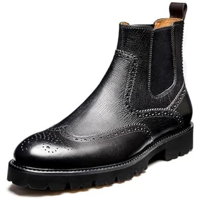 Buy Jepsen Gord Men's Leather Wingtip Chelsea Boots | Leather chelsea ...