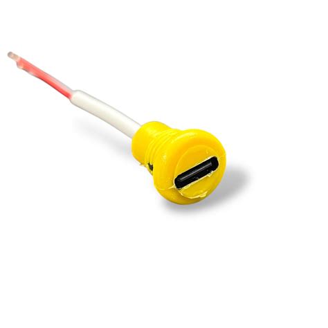 Type C Female Charging Socket with Wire | USB Type-C 2 Pin Power Charg ...