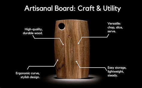 Buy Beyond Wood Round Chopping Board for Kitchen- Acacia Wood | Grip ...