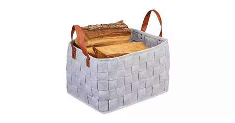 Košara za drva iz filca