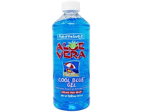 Fruit of the Earth Aloe Vera Cool Blue Gel Lidocaine Topical Analgesic | Mr Medical