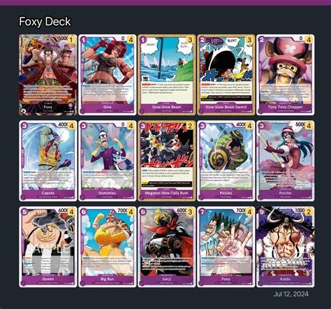 Foxy Deck One Piece Card Game Deck | One Piece Card Game