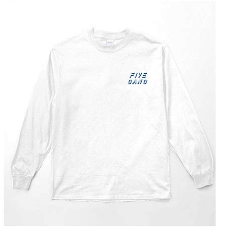 THREE-DIMENSIONAL LOGO L/S TEE/WHITE | 05 GANG