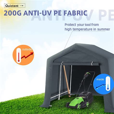 Buy Quictent 7' x 12' Storage Shelter Storage Shed Heavy Duty Carport ...