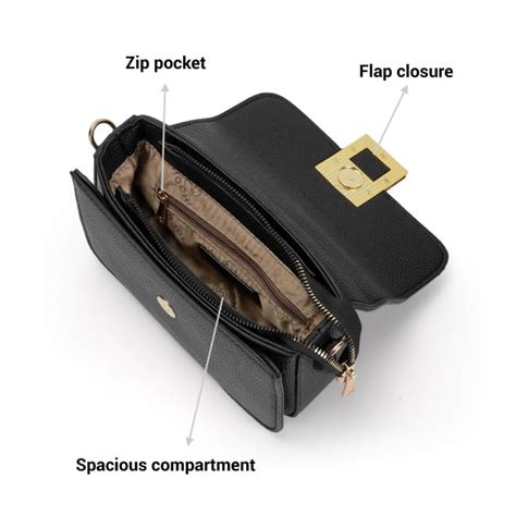 Buy Mochi Women Black Hand Bags Shoulder Bag Online | SKU: 66-657-11-10 ...